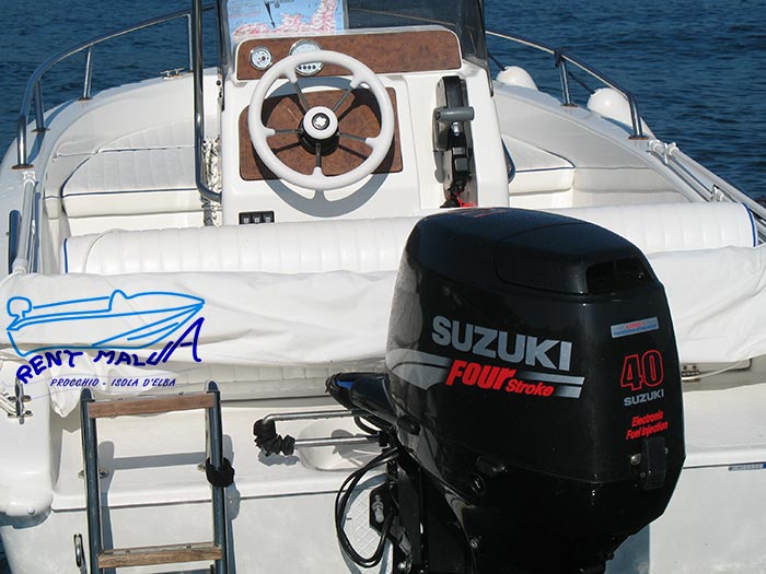 Elba noleggio barche Arkos 487 motore Suzuki DF40